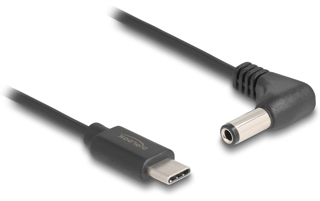 Delock Câble électrique USB Fiche creuse 5.5/2.5 mm USB-C - Spécial 1.5 m