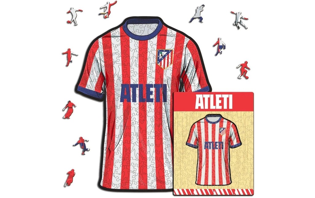 Iconic Puzzle Puzzle en bois Maillot de l'Atletico Madrid S, 150 pièces