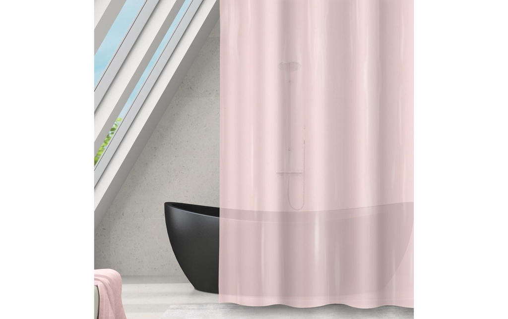 MSV Rideau de douche Romana 180 x 180 cm, Rose