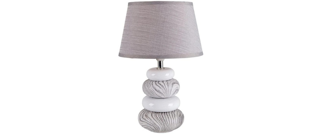 Näve Lampe de bureau «Stoney» h: 31 cm Gris