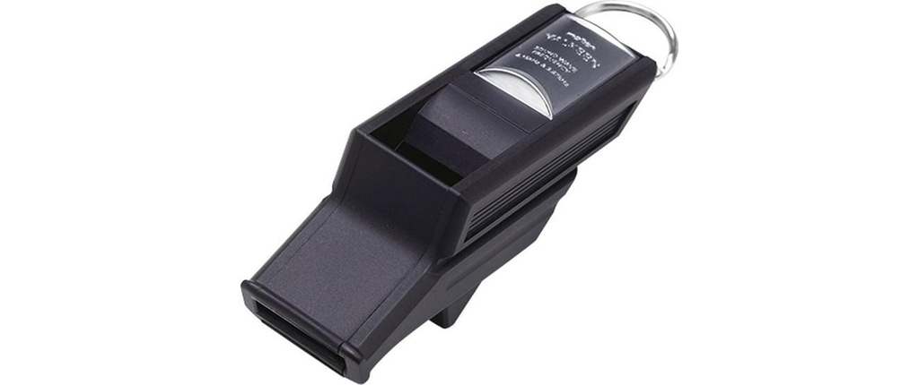 Molten Sifflet d'arbitre Valkeen avec flip grip Noir