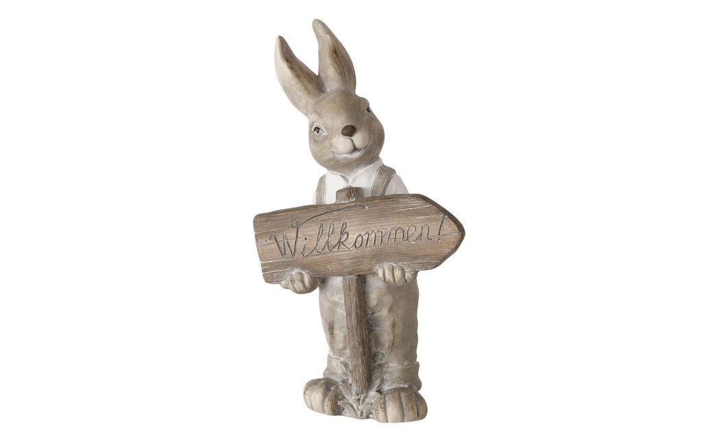 Boltze Présentoir Terje Brun, Blanc, 48 cm