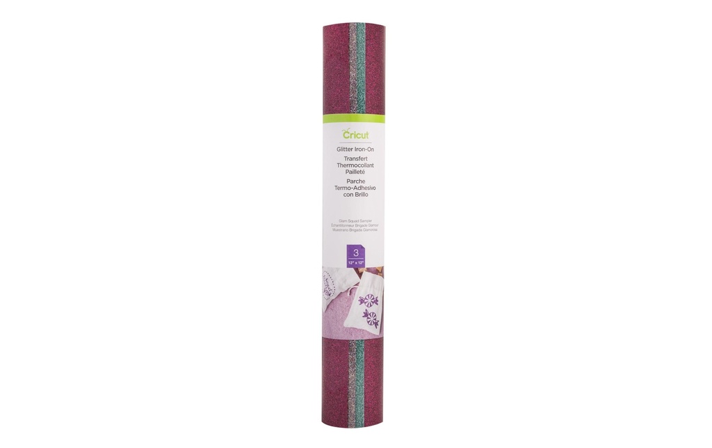 Cricut Film thermocollant Glitter Squad 3 feuilles