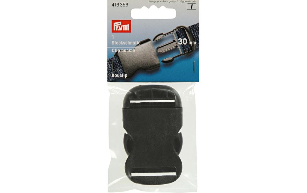 Prym Buckle Forte Noir, 30 mm