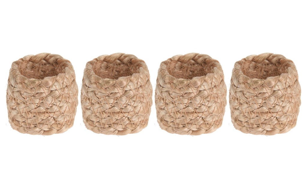 FURBER Rond de serviette 4 pièces Brun