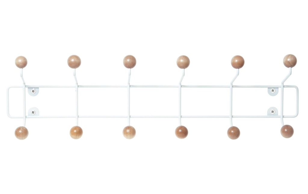 present time Portemanteau mural Saturnus 12 Suspensions, blanc/naturel