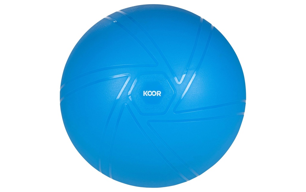 KOOR Ballon de gymnastique 75 cm, Bleu
