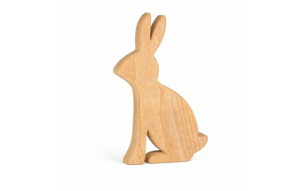 CHALET Présentoir Lapin Hugo L 41 x 2 x 25 cm, Nature