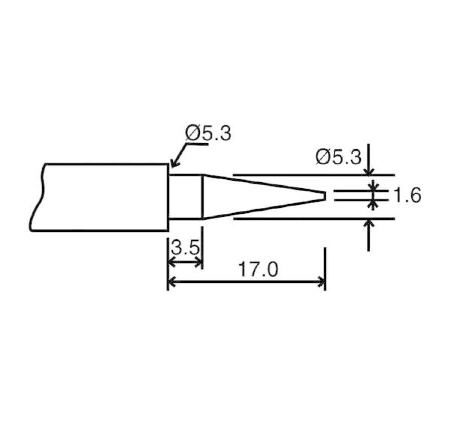 Velleman Pointe de brasage BITC10N1 rond 1.6 mm