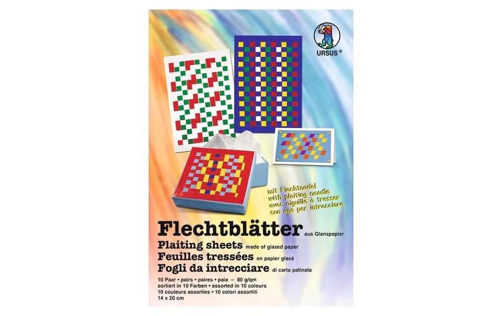 URSUS Papier de bricolage Papier d'emballage 12 x 17 cm 10 feuilles