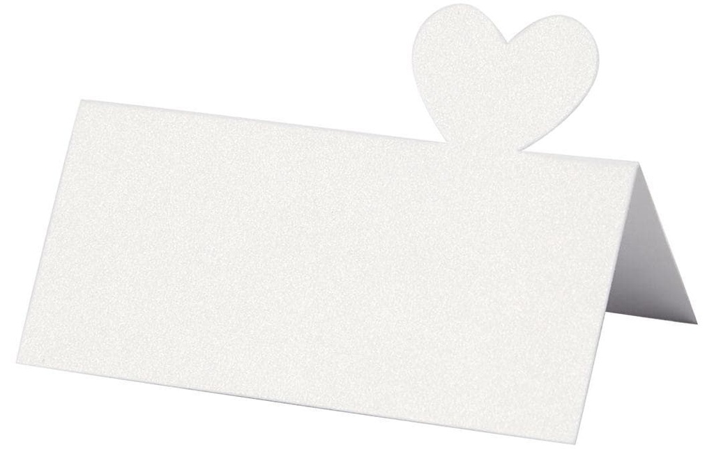 Creativ Company Marque-place de table Cœur 8 x 8.5 cm, 20 pièces, Chamois