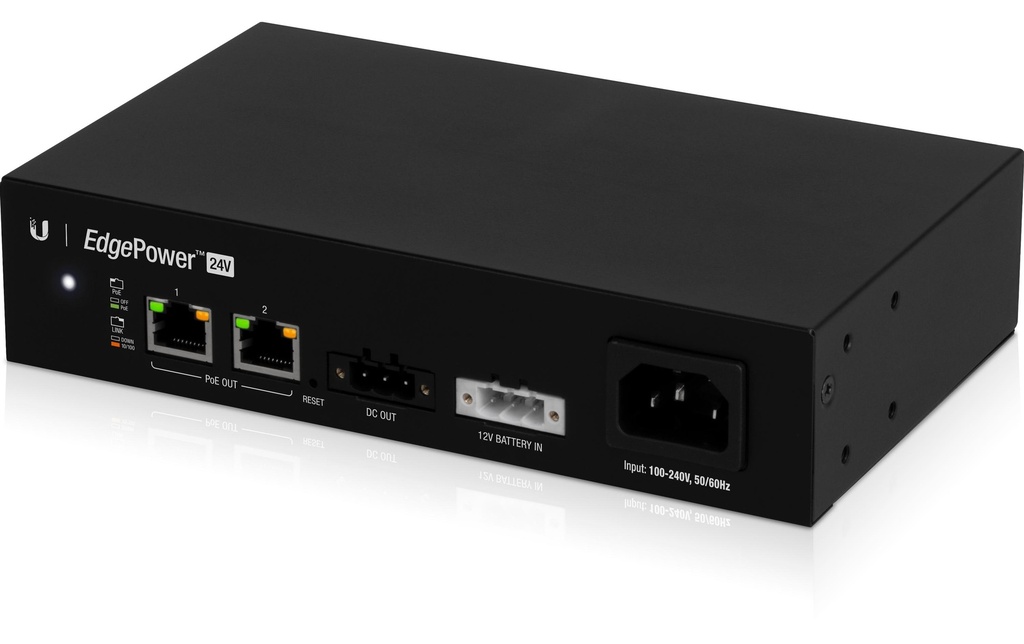 Ubiquiti Bloc d’alimentation EdgePower Supply EP-24V-72W avec le soutien de PoE & UPS