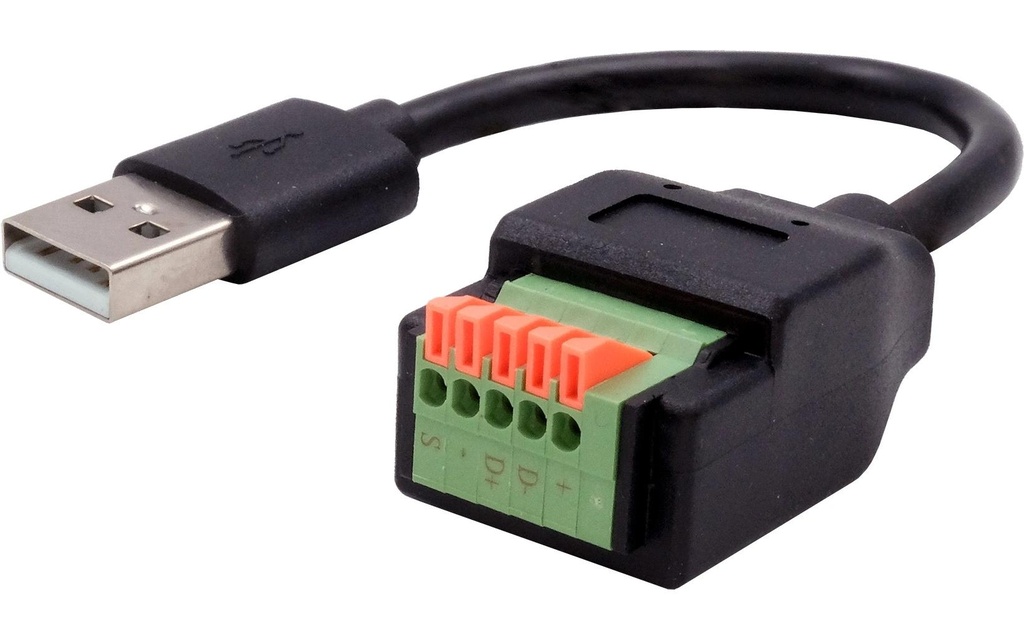 Exsys Adaptateur USB 2.0 Connecteur USB A - Bloc de terminaison 5 broches