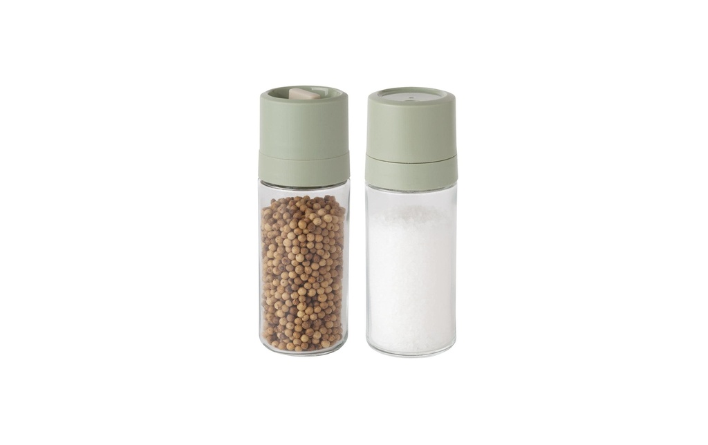 BergHOFF Moulin et saupoudreuse Leo Balance 2 pièces, 15.2 cm, Vert