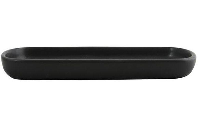 MSV Supports pour ustensiles de salle de bains Maonie Noir mat, Céramique
