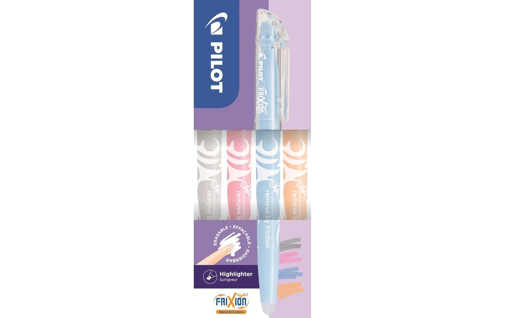 Pilot Surligneur Frixion Light natural 4 pièces
