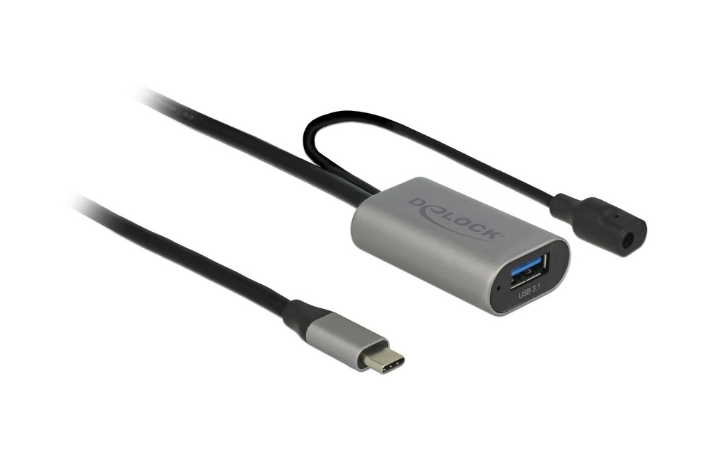 Delock Câble de prolongation USB 3.0 activement USB-C - USB-A/Spécial 5 m