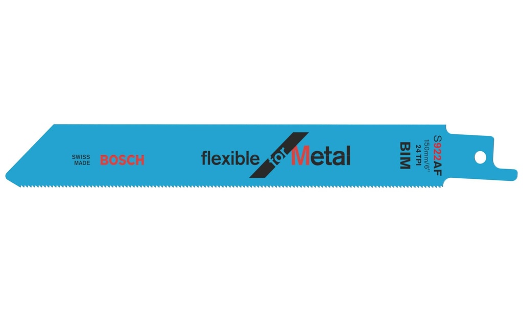 Bosch Professional Lame de scie sabre S 922 AF Flexible for Metal, 5 pièces