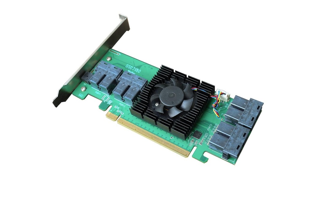Highpoint Adaptateur de bus hôte Rocket 1180 PCI-Ex16v3 - 8x SFF-8643