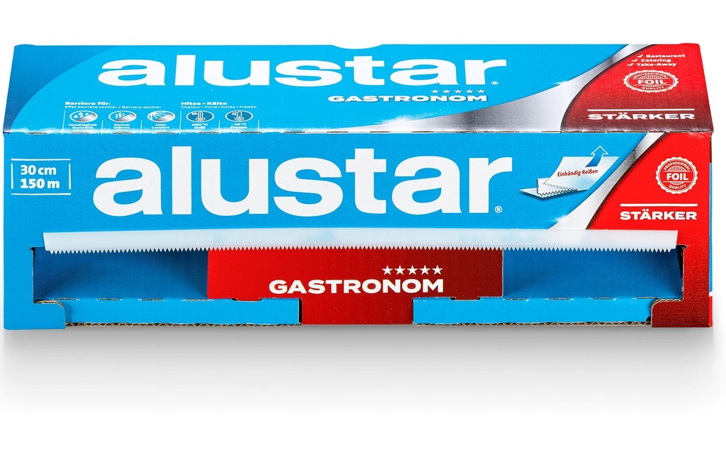 Alustar Papier aluminium Gastronom Profi Box 30 cm x 150 m