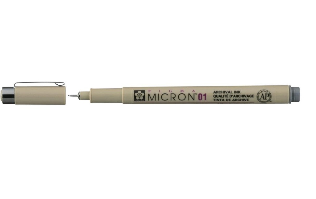 Sakura Fineliner Pigma Micron 01 0.25 mm, gris froid