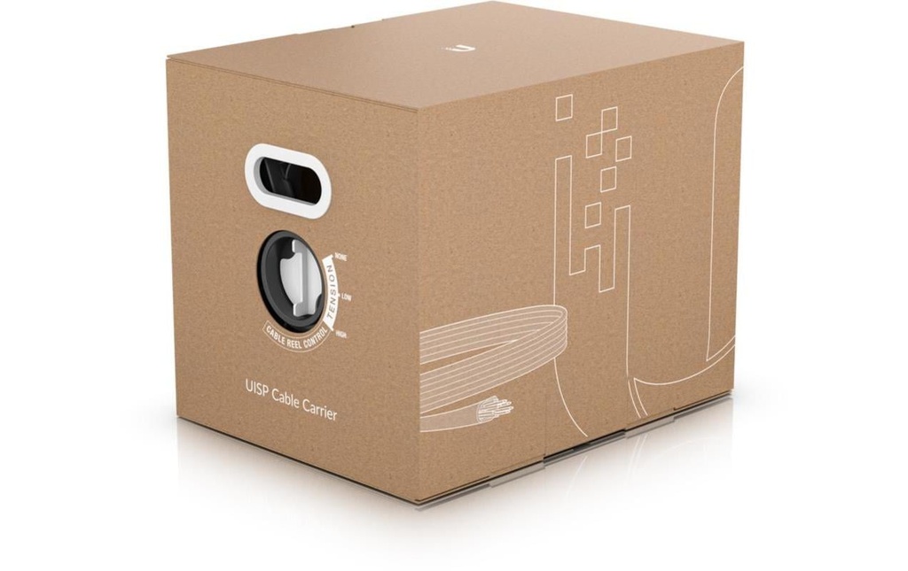 Ubiquiti Câble de pose UISP-CABLE-CARRIER Cat 5e, FTP, 305 m, Noir