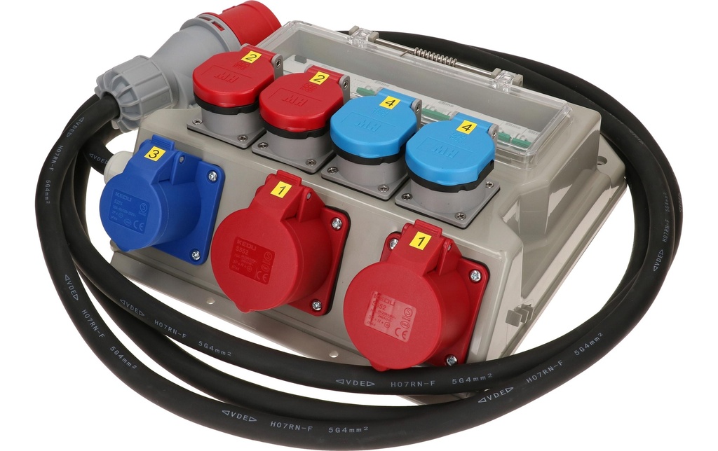 Max Hauri Distributeurs de chantier CEE32, T25, T23 FI/LS, IP44