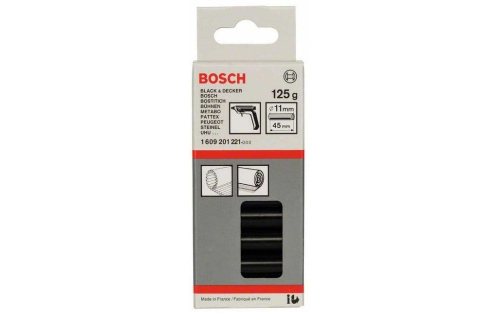 Bosch Professional Bâtonnet de colle Ø 11 mm Noir