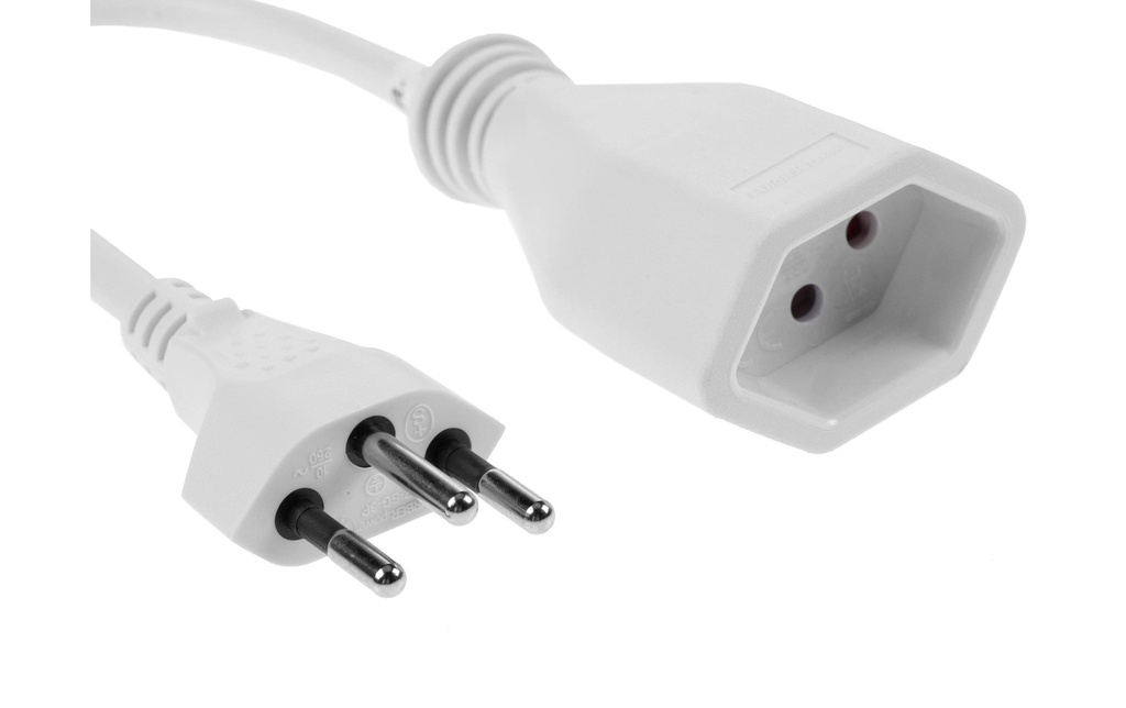 FURBER.power Rallonge T13-T12 1 m Blanc