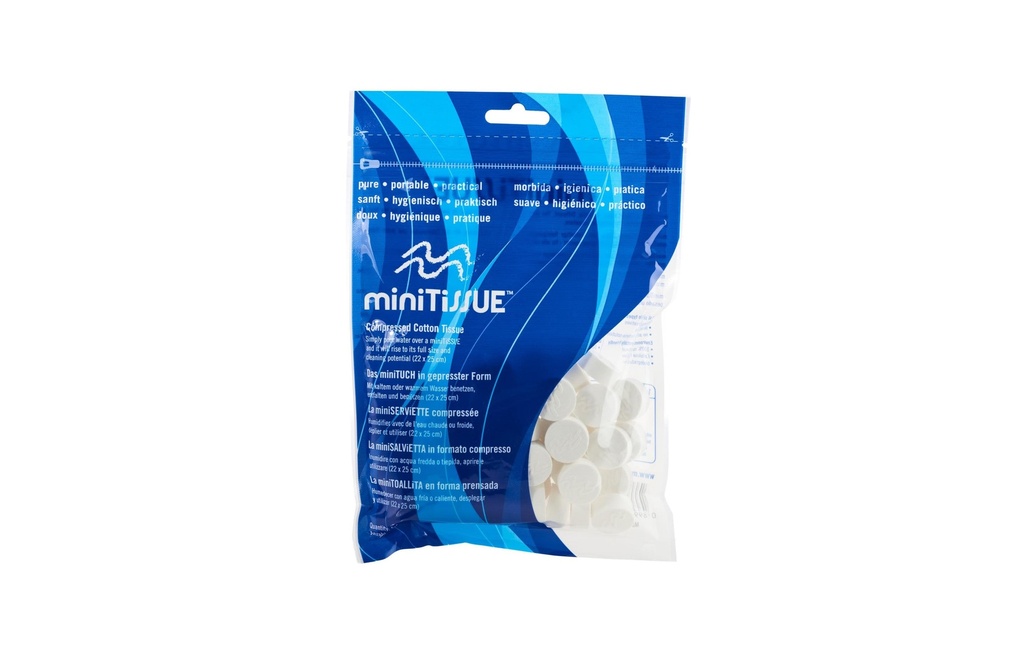 miniTiSSUE Mini serviette compressée 50 Stück