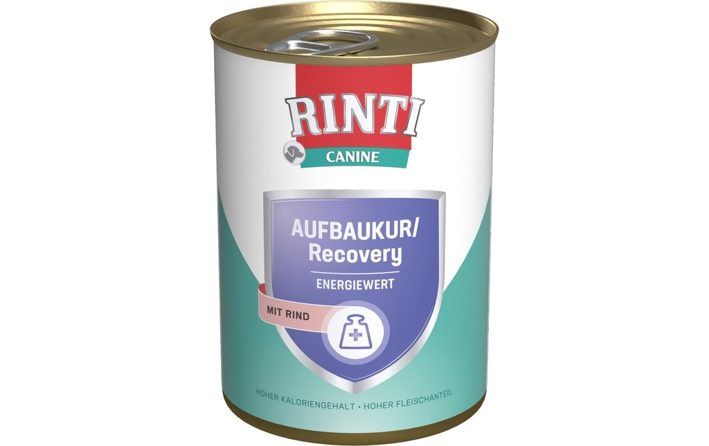 Rinti Canine Nourriture humide Cure de reconstitution pour le bœuf, 400 g