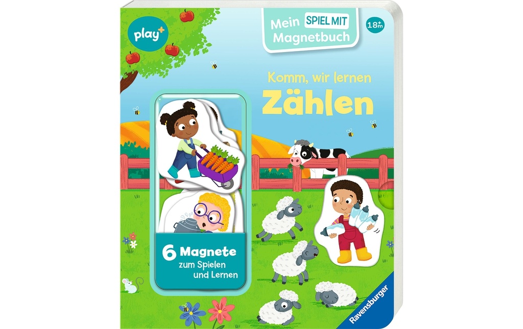 play+ Livre magnétique Mon jeu avec: Viens, nous apprenons à compter