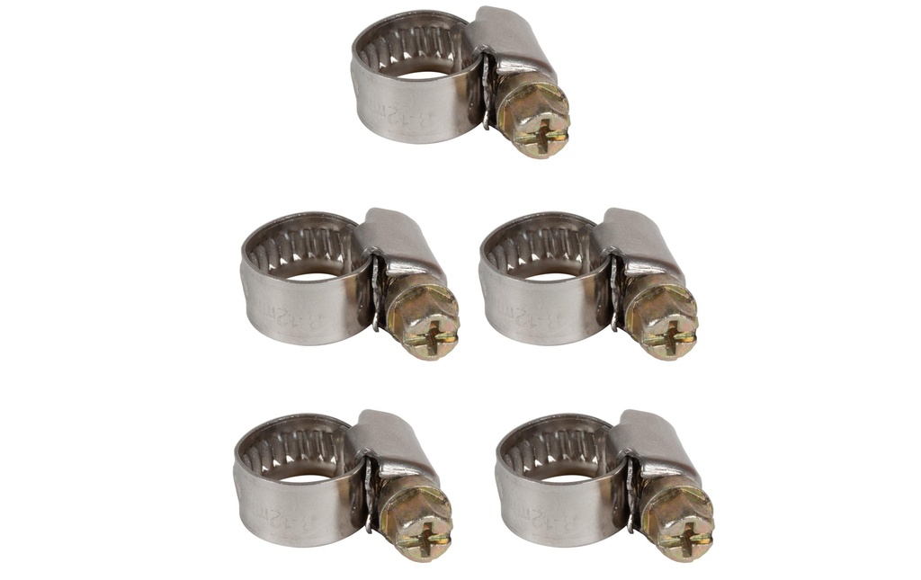 Einhell Jeux de colliers de serrage 8-12 mm, 5 pièces