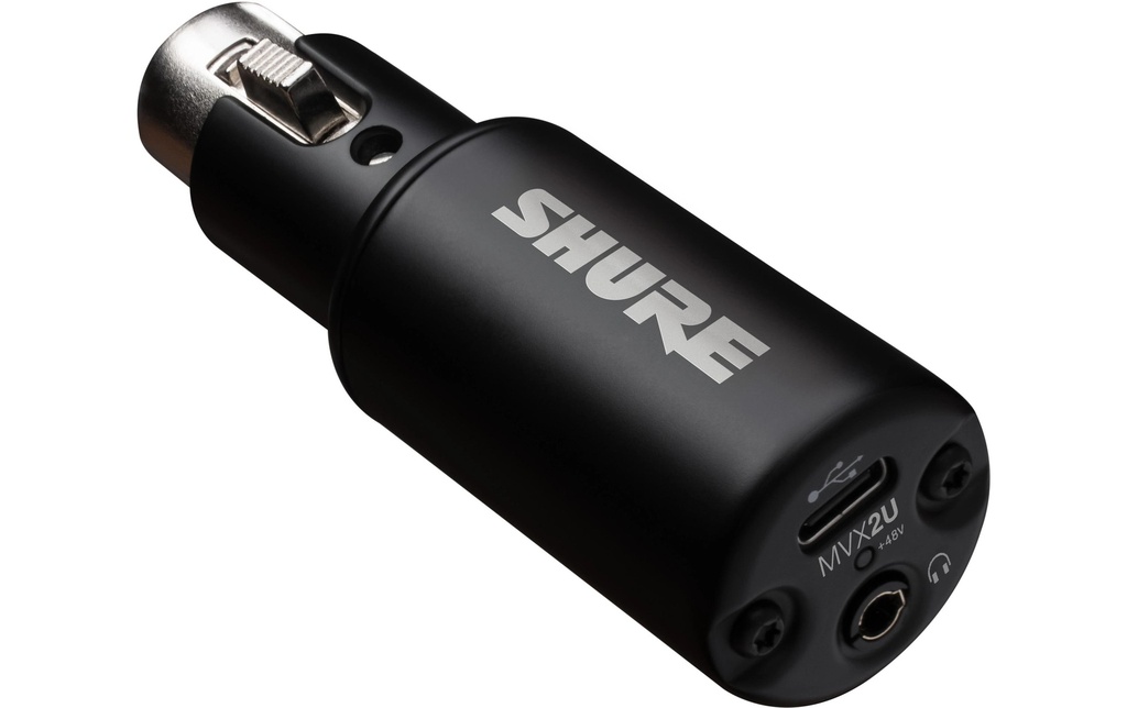 Shure Interface audio MVX2UG2 XLR vers USB Noir
