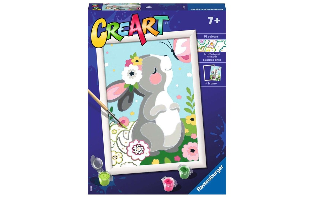 Ravensburger Kits de peinture CreArt: Beautiful Bunny
