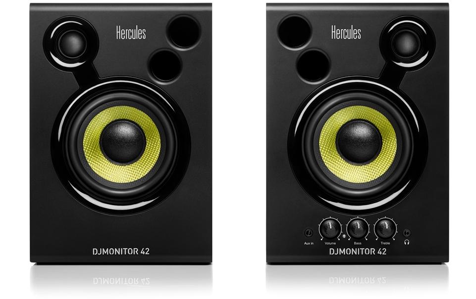 Hercules Moniteurs de studio DJMonitor 42 – Paire, 2x 20 W