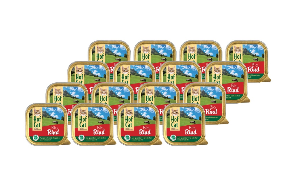 HofCat Alimentation humide Bœuf 16 x 100g
