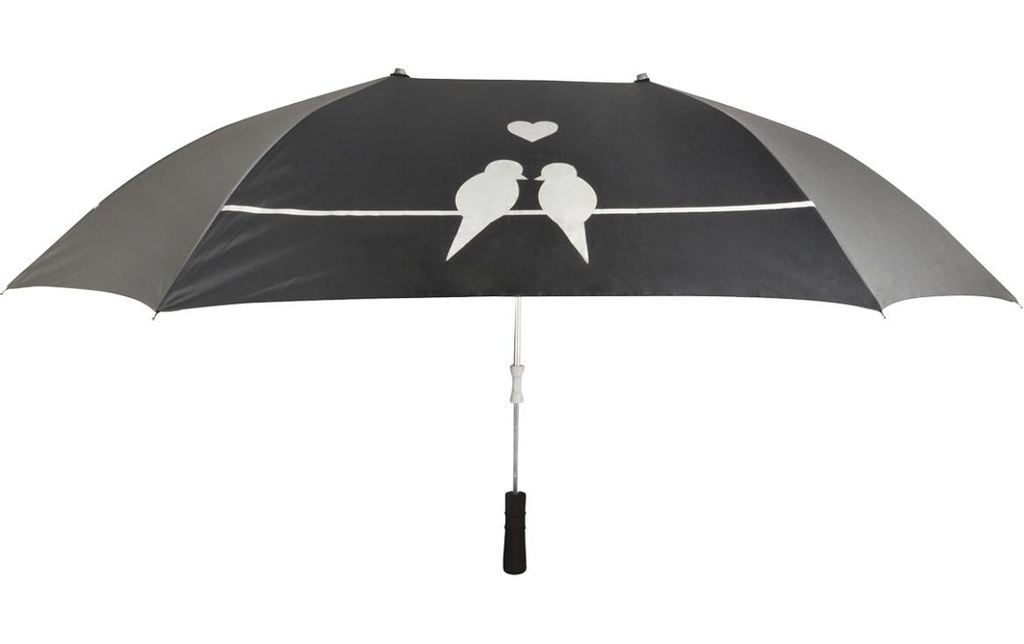Esschert Design Parapluie partenaire XL Noir/Gris