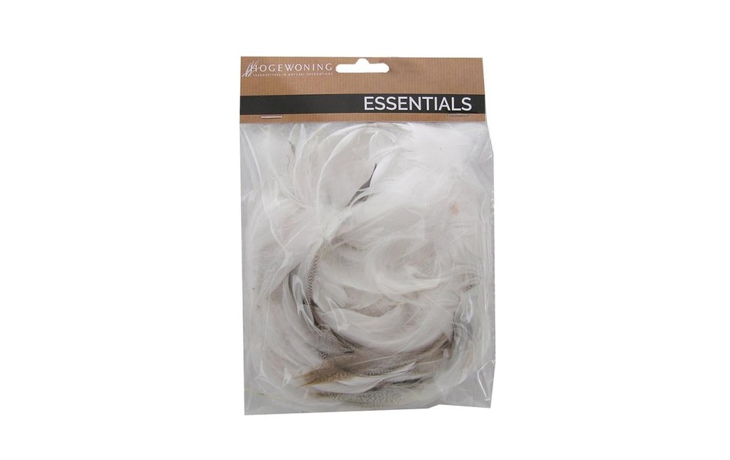 CHALET Plumes dans un sac 1 Pièce/s, Brun/Blanc