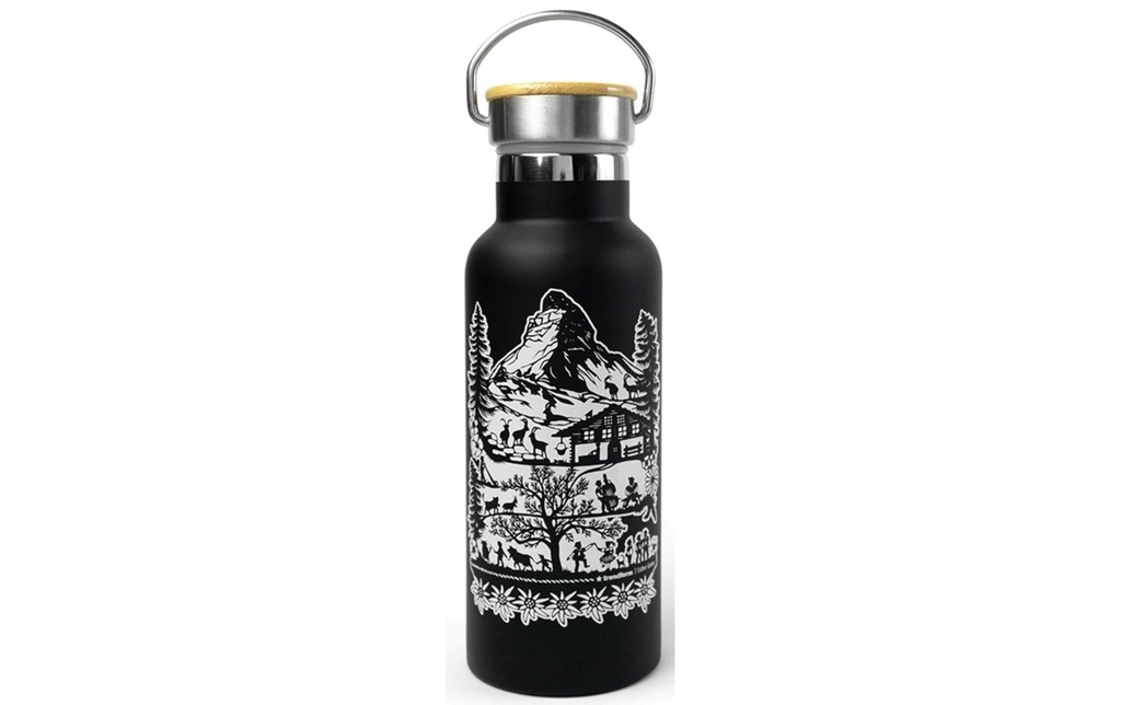 Trendform Gourde Swiss Tradition 500 ml, noir