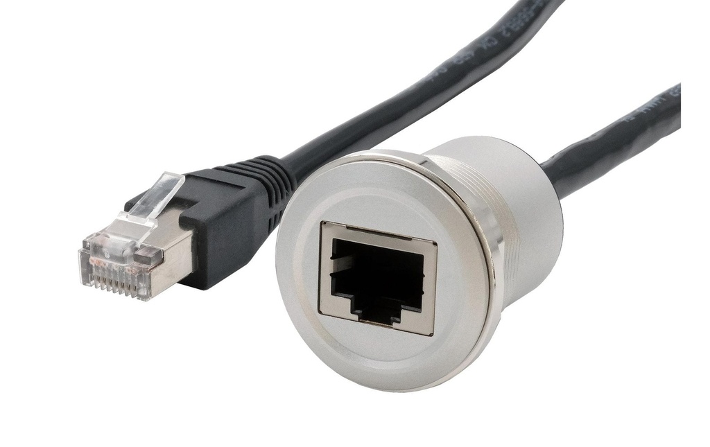 Exsys Prise encastrée RJ45 Cat.6, femelle à mâle, 30 cm 1 Pièce/s