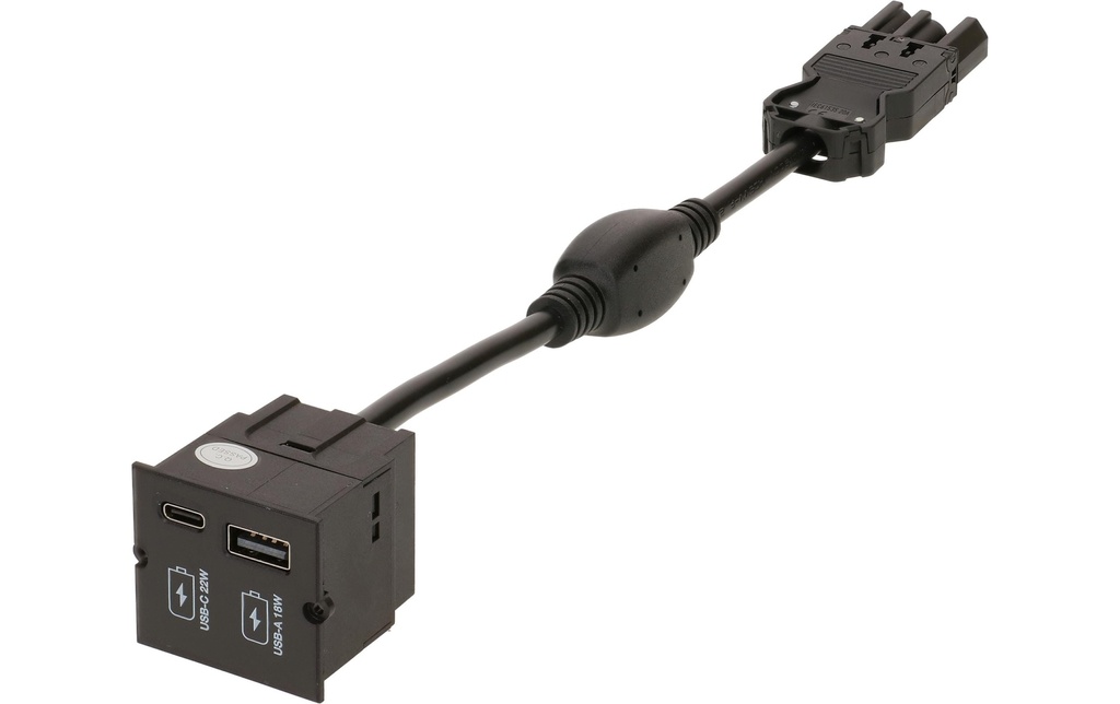 Bachmann Chargeur USB-A 18W, USB-C 22W