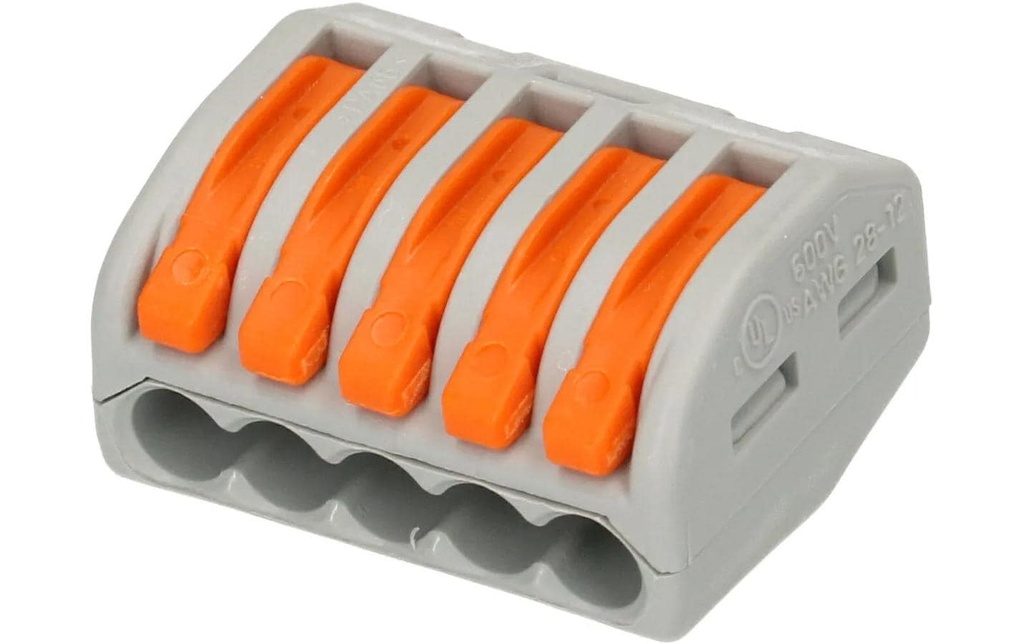 WAGO Borne de connexion Wago Klemme 5L 5-fach, 4 Pièce/s