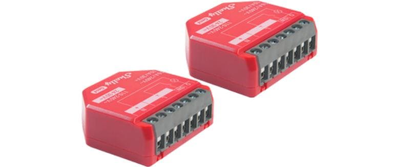 Shelly Actionneur de commutation Wi-Fi 1PM Gen 4 x 2 Rouge