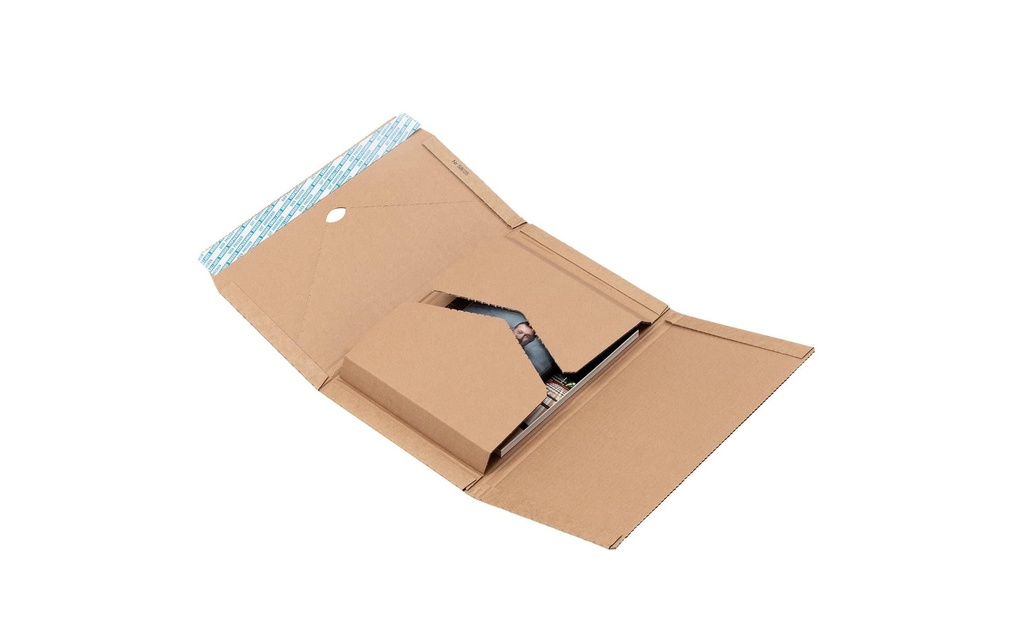 Brieger Carton d’expédition Varifix brun 29 cm x 8 cm x 38 cm, 1 Pièce/s