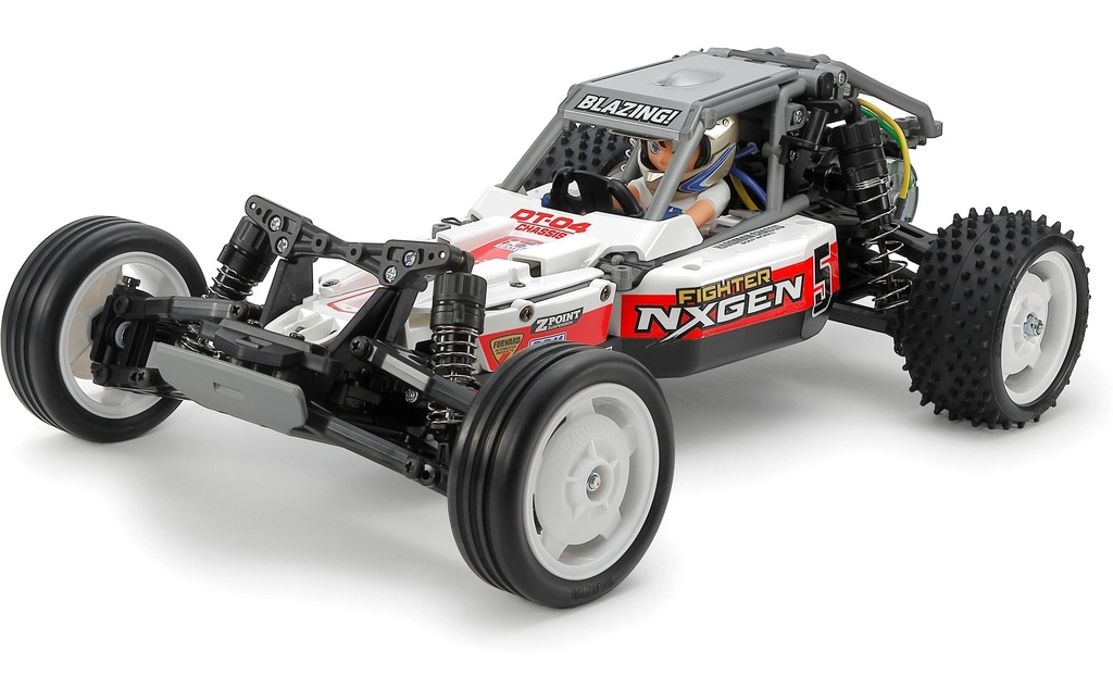 Tamiya 1/10 RC Fighter Nxgen Kit de construction, 1:10, RWD, DT-04