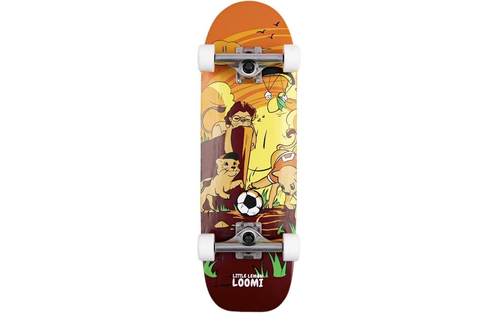 Loomi Boards Skateboard Light Corkgrip Lion 25.25