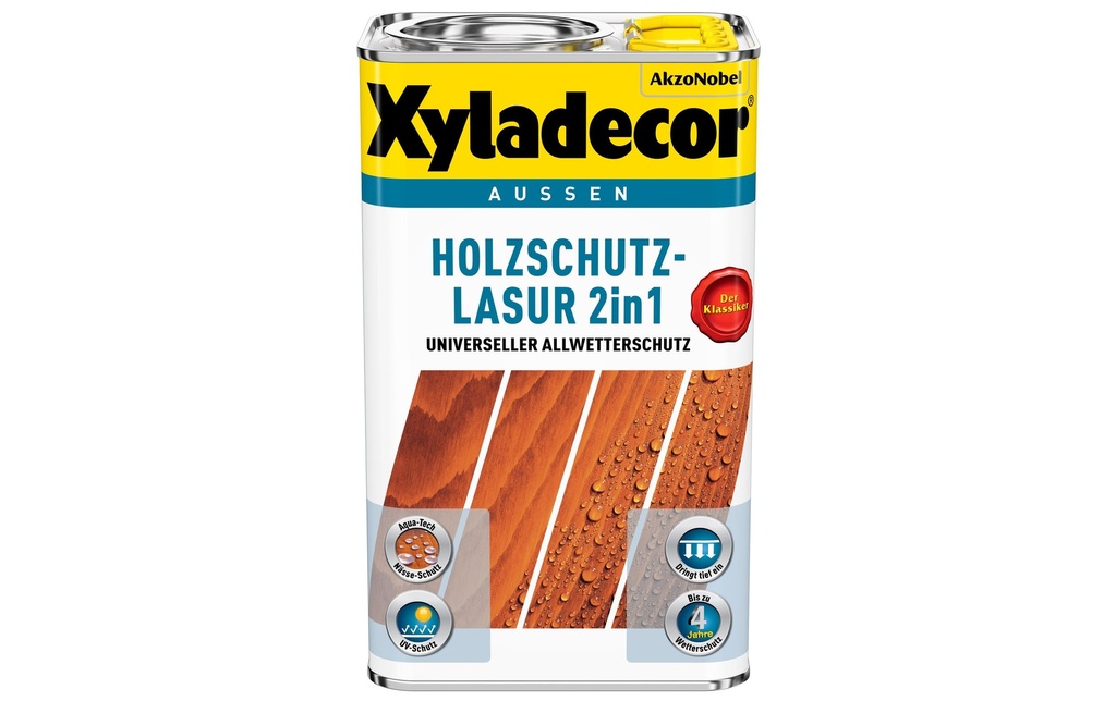 Xyladecor Lasure de protection du bois Teak, 2.5 L