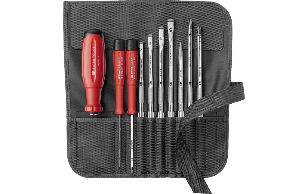PB Swiss Tools Jeu de lames interchangeables SwissGrip Evo PB 38218.BK 9 pièces