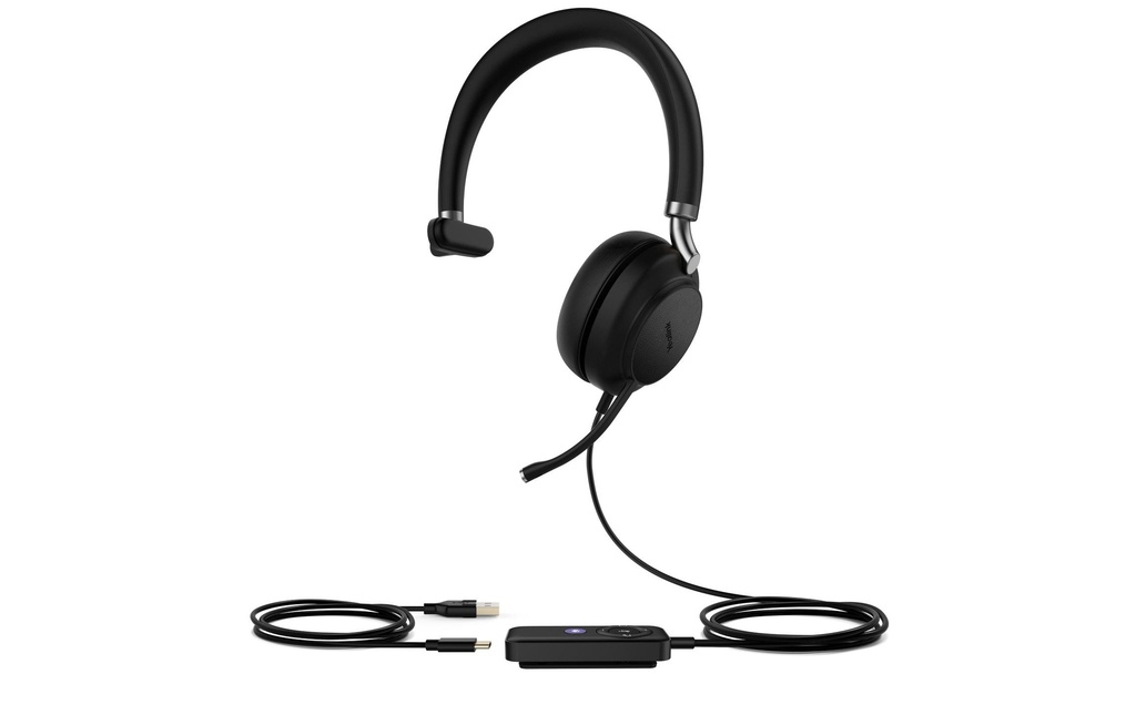 Yealink Casque avec micro UH38 Mono Teams USB-C, sans batterie
